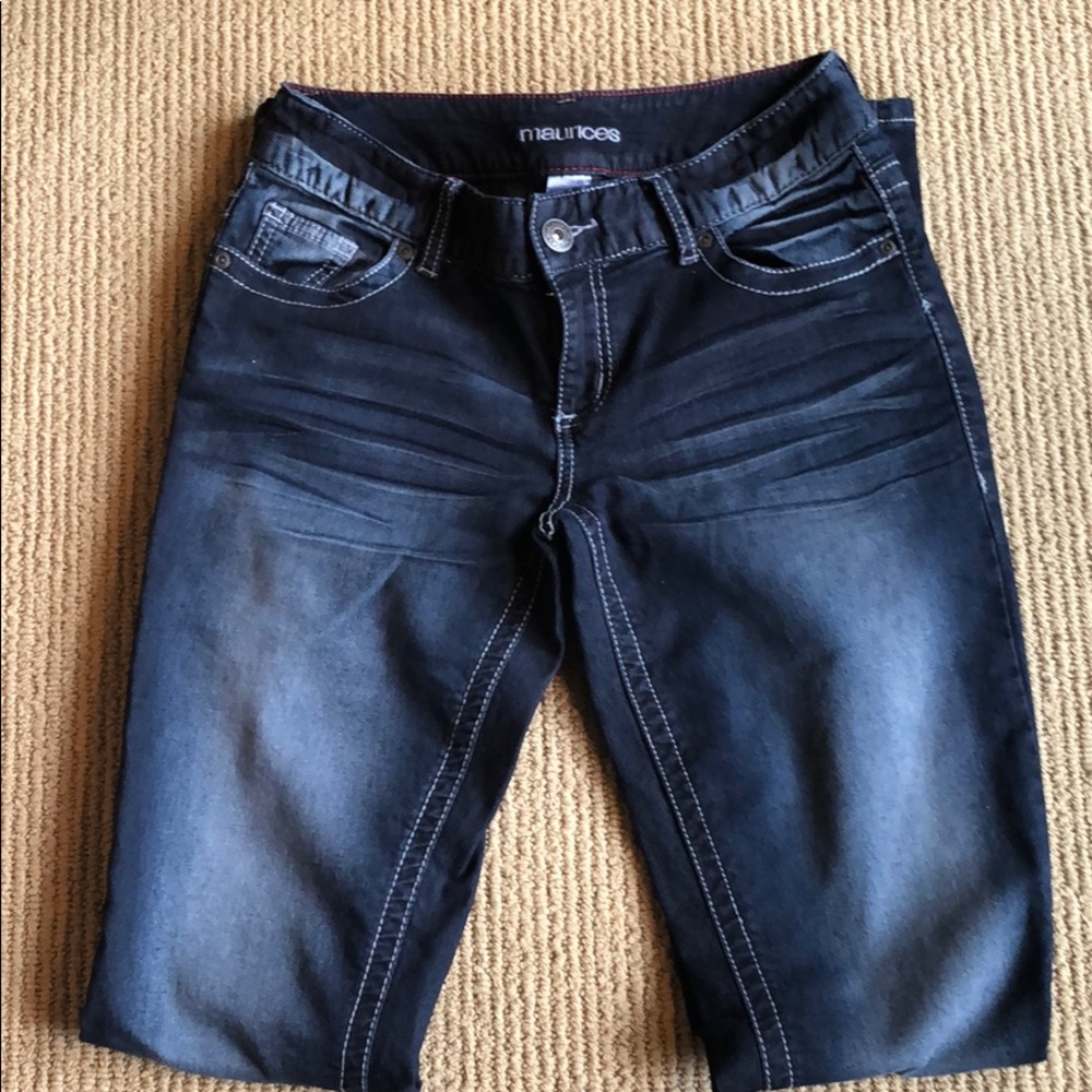 Long Dark Wash Jeans